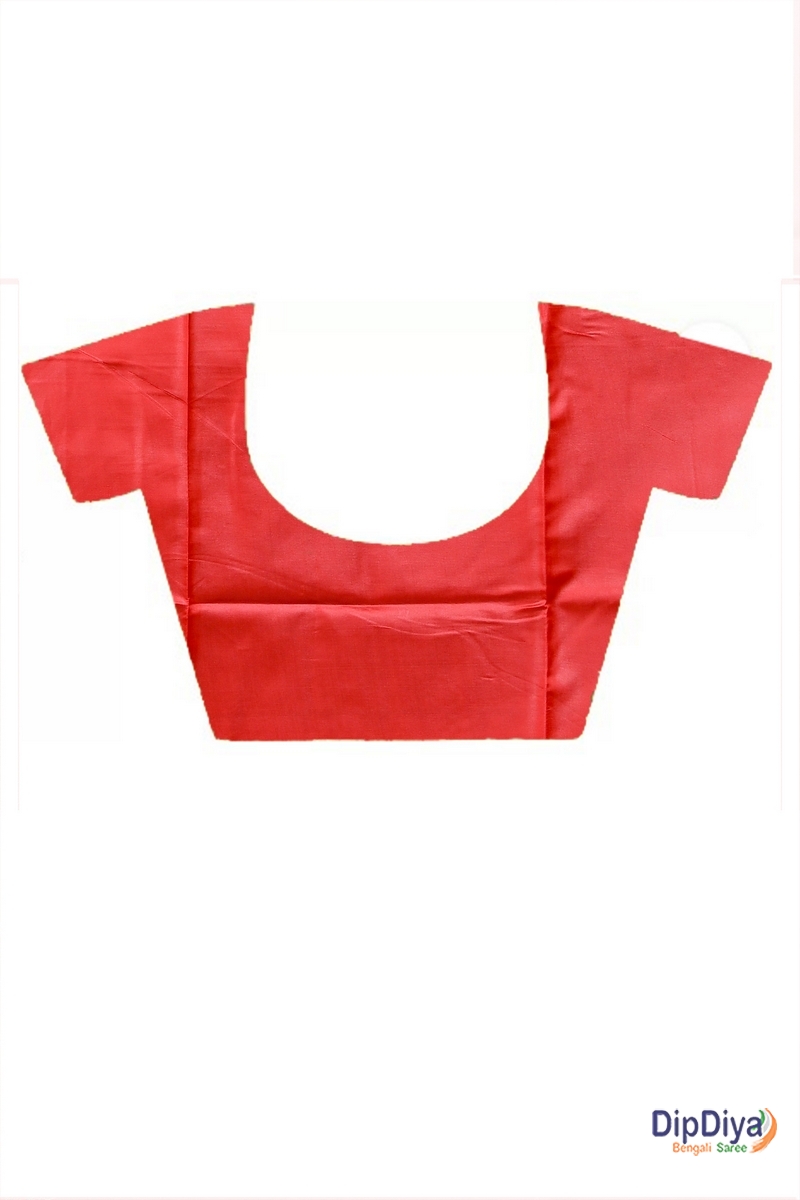 Green Red Cotton Silk Parza Baluchari Saree (581)